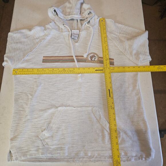 Buc-ee's Cream Cotton Terry Hoodie Hooded Sweatshirt Women's Size M 3309 - Picture 6 of 7